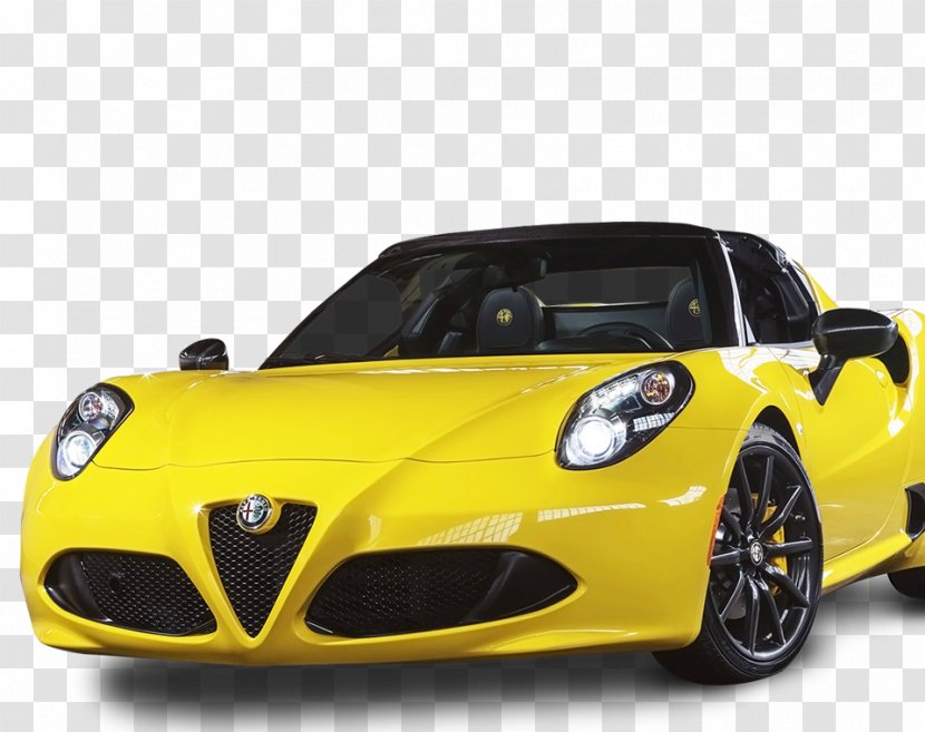 2018 Alfa Romeo 4C Spider 2015 Sports Car - Brand Transparent PNG