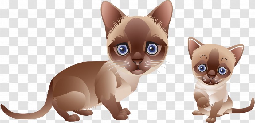 Cat Kitten Clip Art - Small To Medium Sized Cats - Cat's Vector Transparent PNG