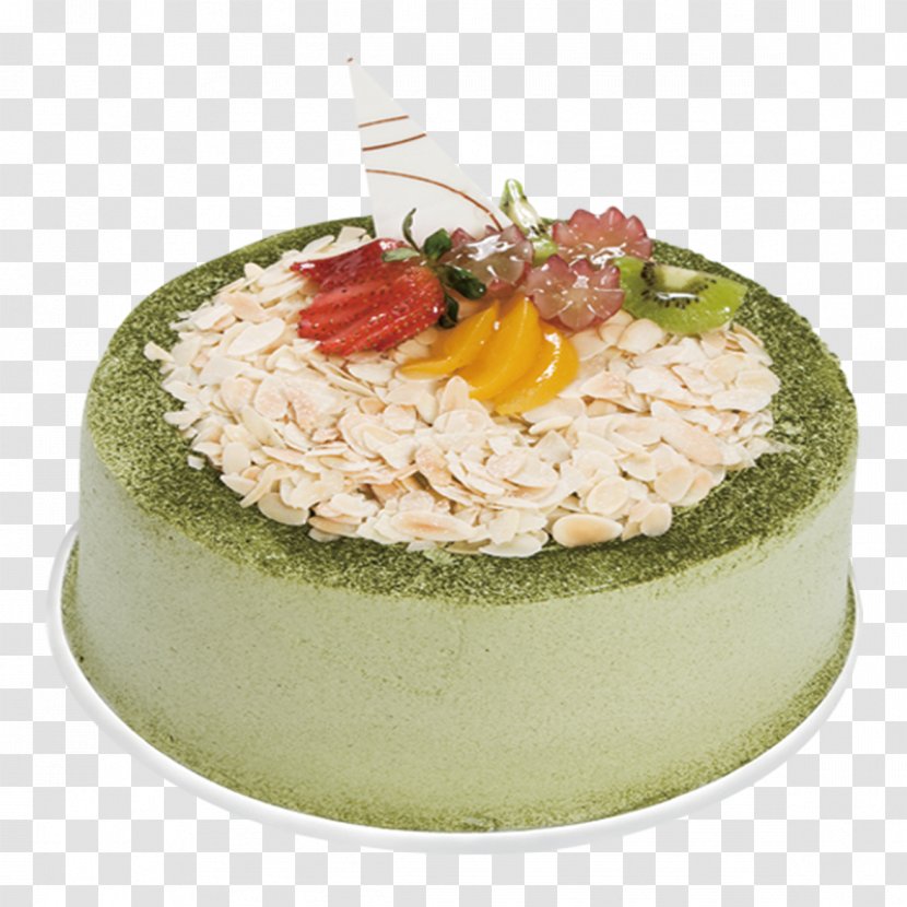 Green Tea Matcha Fruitcake Torte - Fruit Cake Transparent PNG