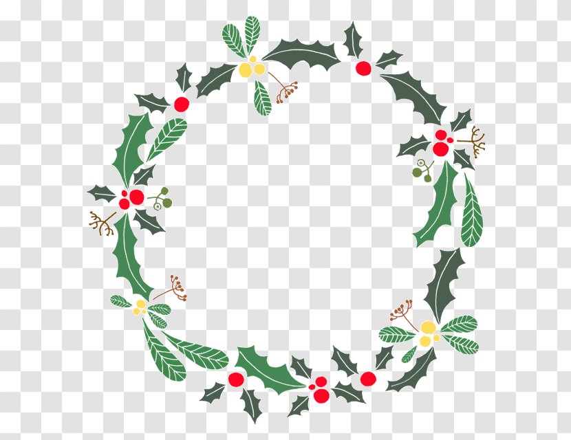 Wreath Holly Christmas Clip Art Transparent PNG