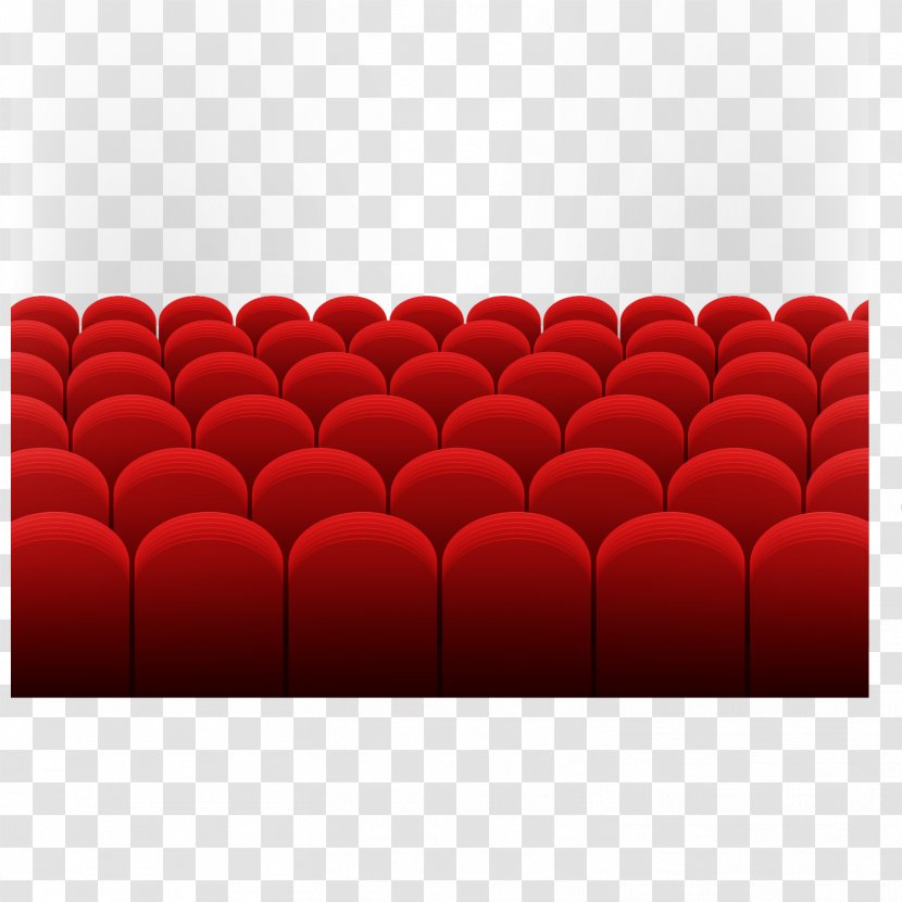 Couch Angle Pattern - Red - Round Seat Vector Material Transparent PNG