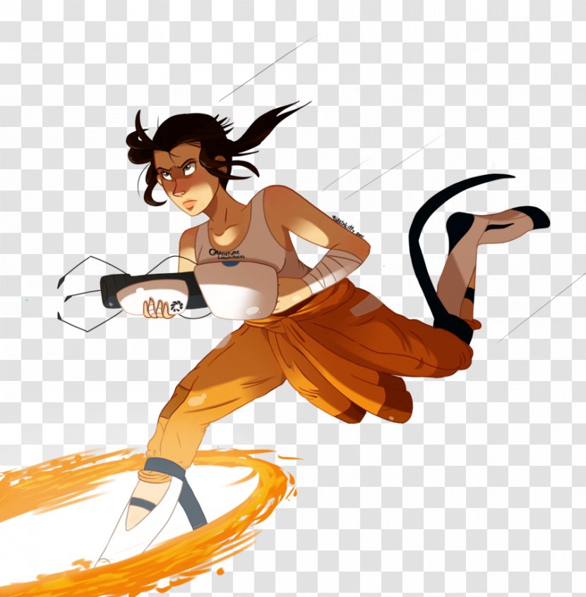 Portal 2 Chell Fan Art Transparent PNG