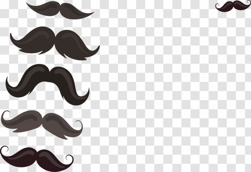 Movember Beard Moustache - Vector Variety Of Transparent PNG