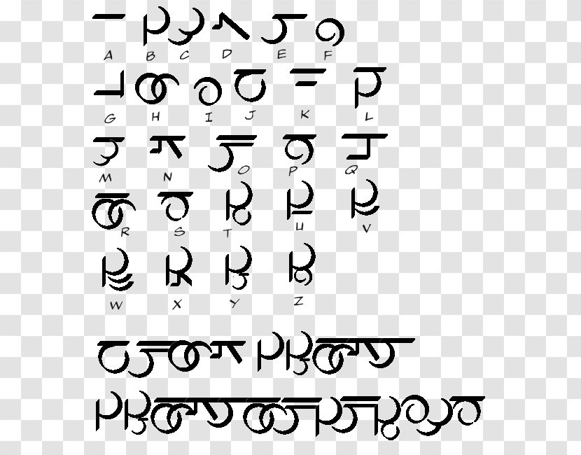 Theban Alphabet Alien English Language - Symbol Transparent PNG