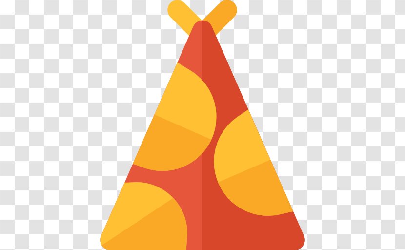 Triangle Yellow - Party Hat Transparent PNG
