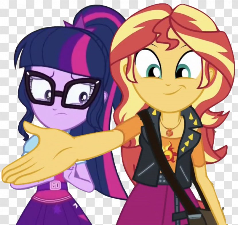 Sunset Shimmer Twilight Sparkle Rarity Pinkie Pie Applejack - Watercolor - Nice To Meet You Transparent PNG