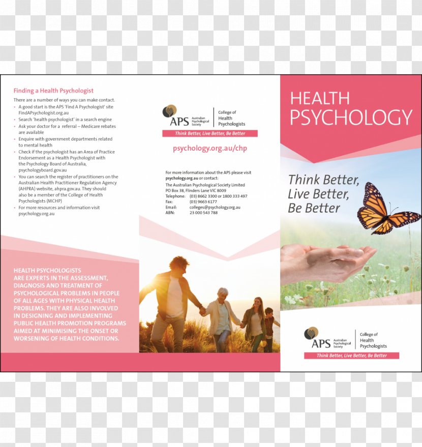 Health Psychology Flyer Clinical Psychologist - Pediatric - Handbook Of Child Transparent PNG