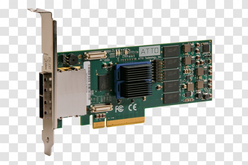Graphics Cards & Video Adapters Serial Attached SCSI ATA PCI Express ATTO Technology - Computer Port - Esata Transparent PNG