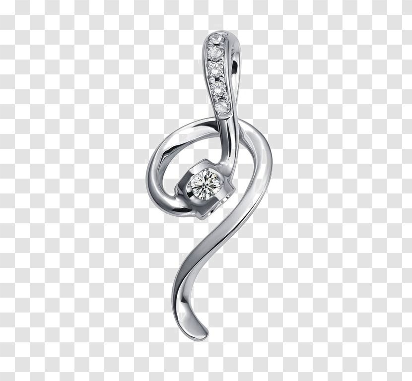 Diamond Necklace Platinum Pendant - Jewellery Transparent PNG