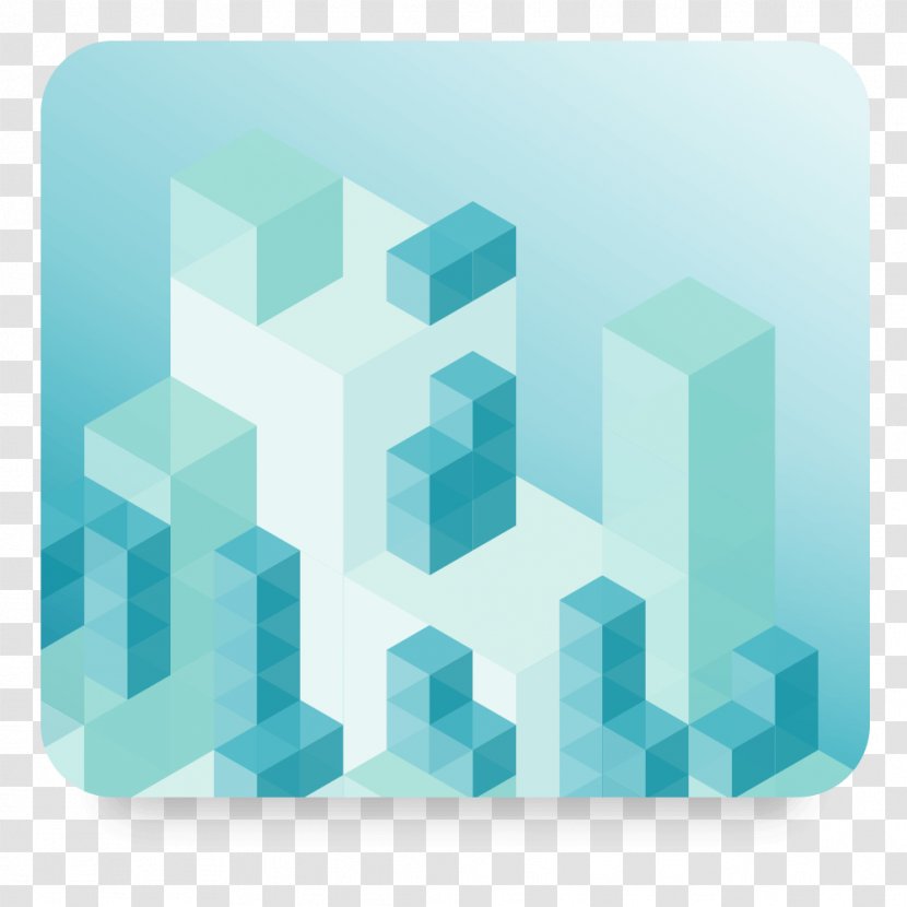 Square Angle Pattern - Turquoise Transparent PNG