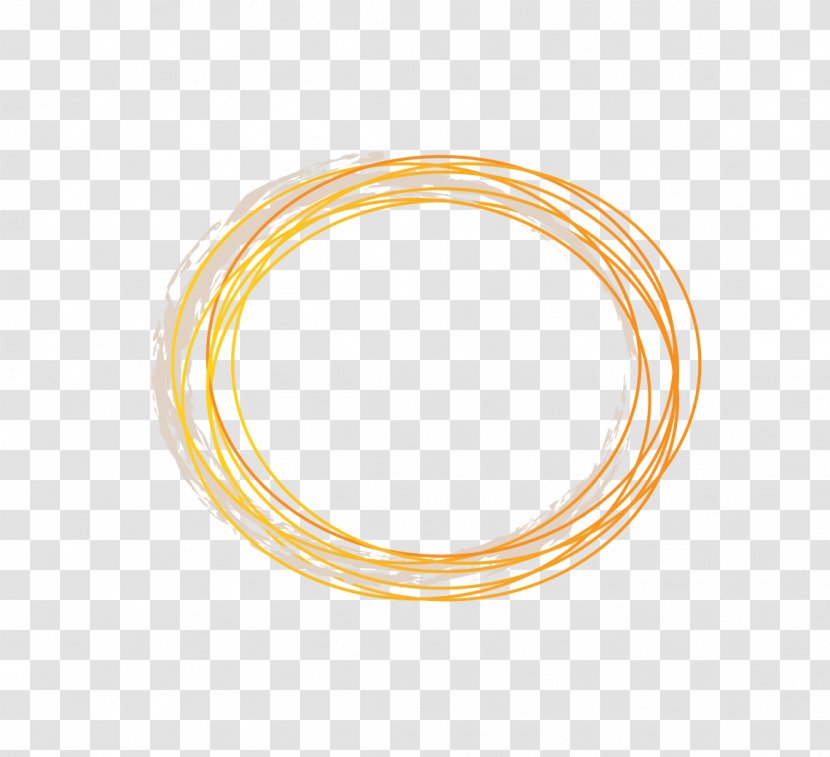 Body Jewellery Bangle Yellow Amber - Circle Transparent PNG