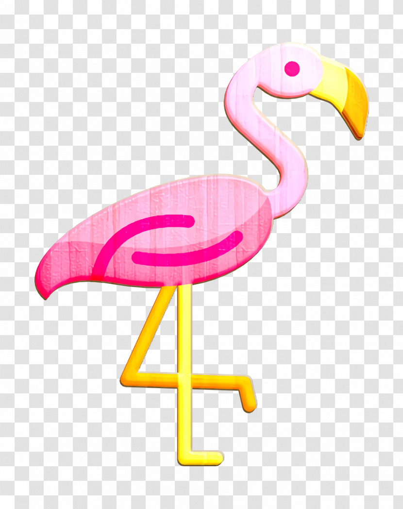 Summer Icon Flamingo Icon Transparent PNG