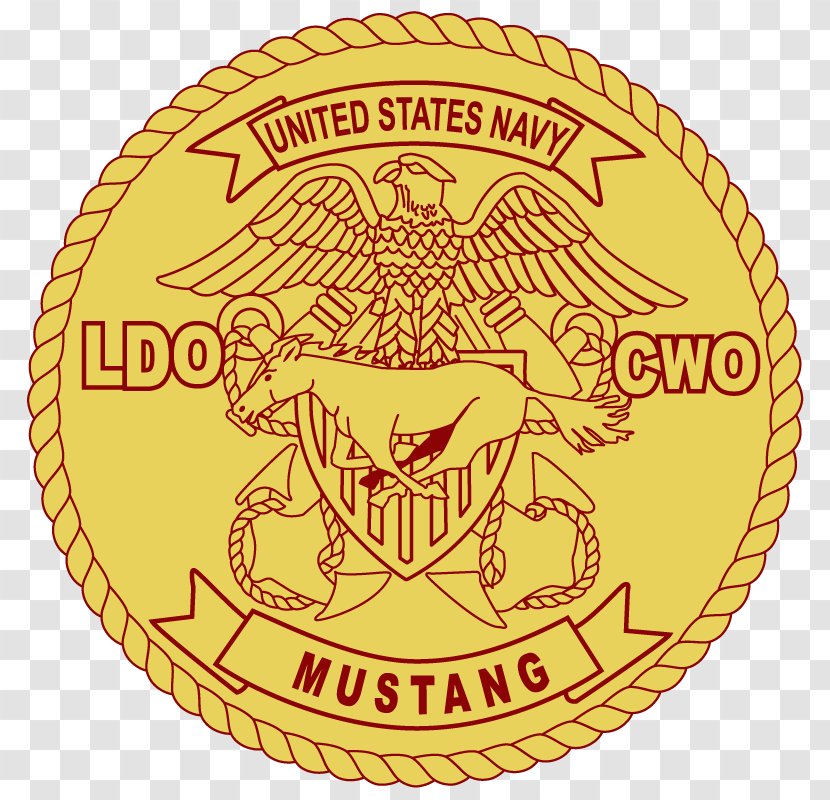 United States Of America Mustang Navy Limited Duty Officer Chief Warrant - Frame - Fire Department Logo Insignia Transparent PNG
