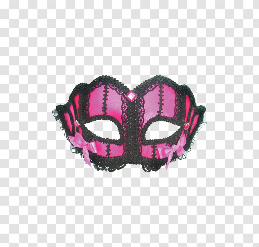 Maskerade Masquerade Ball Blindfold Costume - Pink Bow Headband Transparent PNG