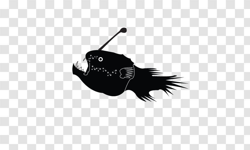 Clip Art Fish Silhouette Carnivores Cystic Fibrosis - Carnivoran - Anglerfish Transparent PNG