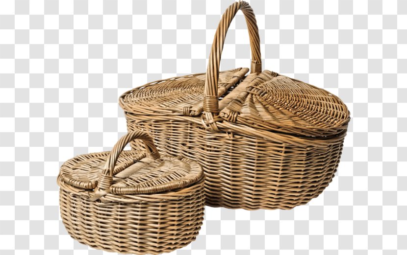 Picnic Baskets Bamboo - Knitting - Hand-painted Quaint Basket Transparent PNG