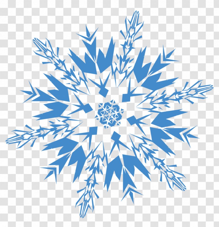 Snowflake Desktop Wallpaper Clip Art - Blue - Snowflakes Transparent PNG
