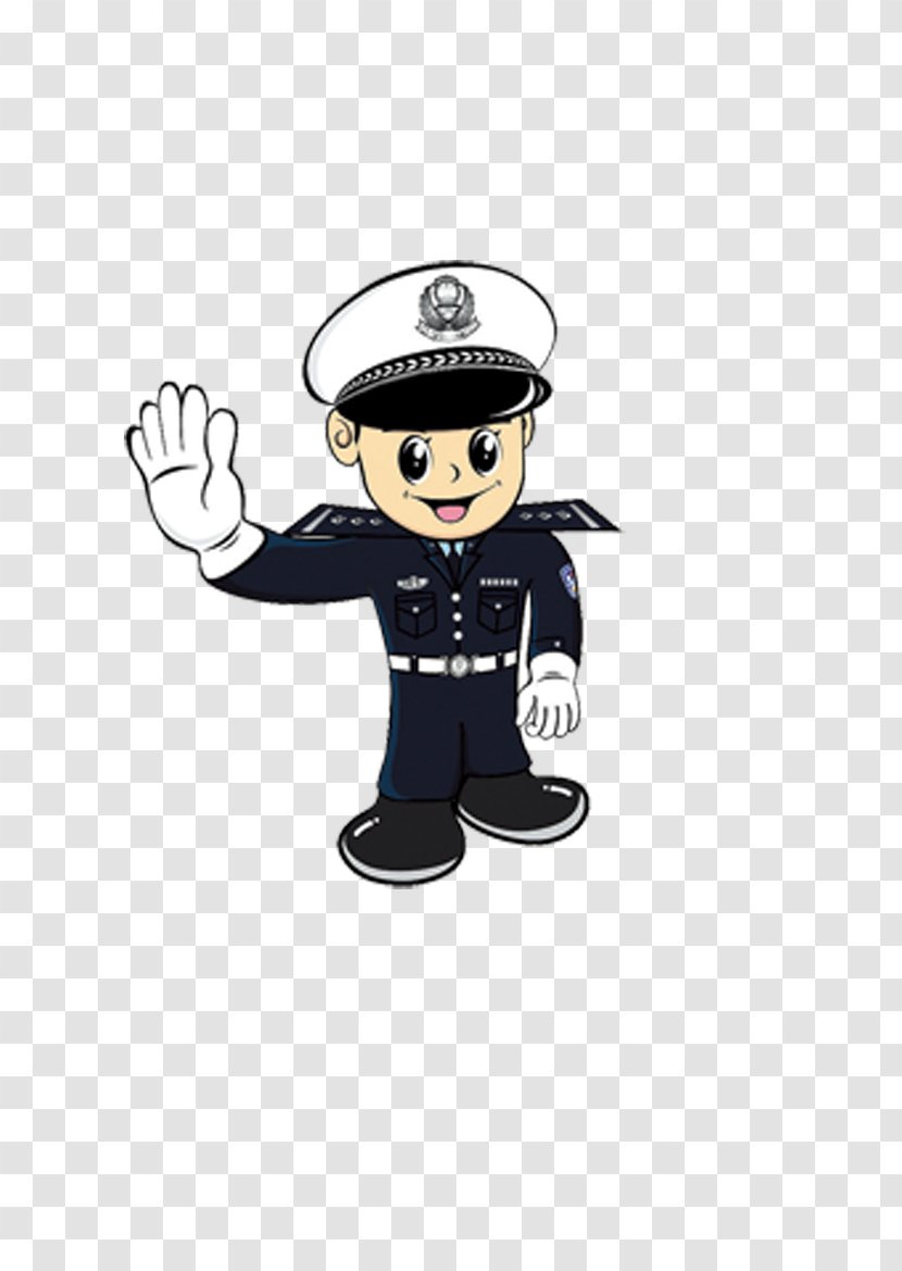 Traffic Police Officer - Cartoon Transparent PNG