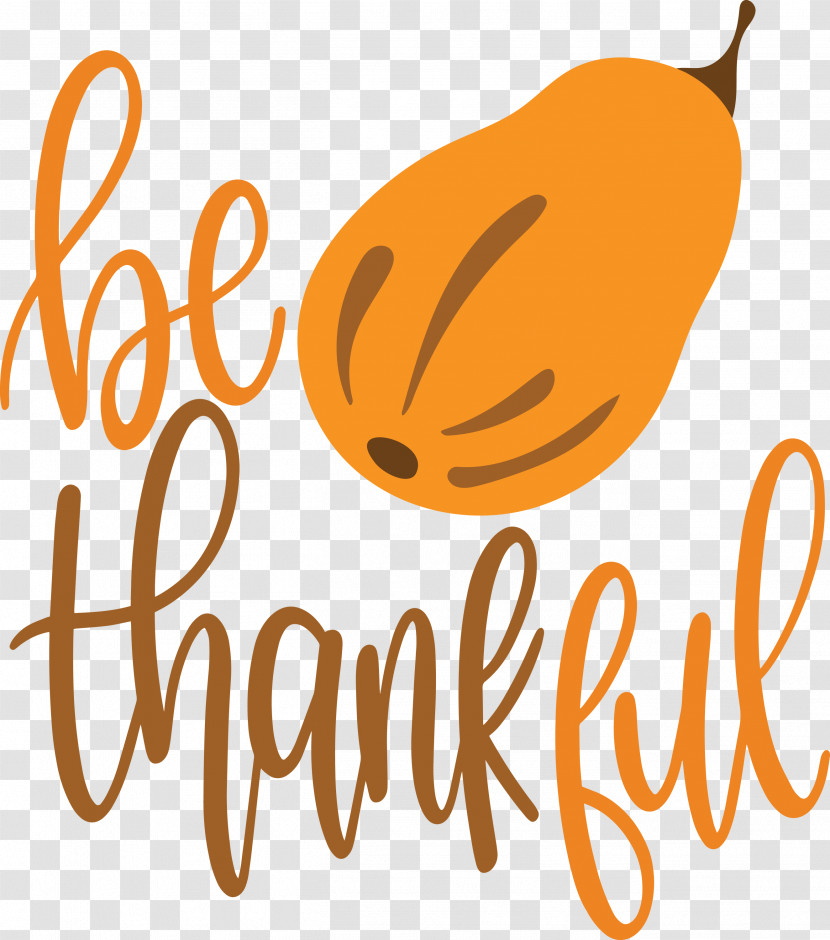 Be Thankful Thanksgiving Autumn Transparent PNG