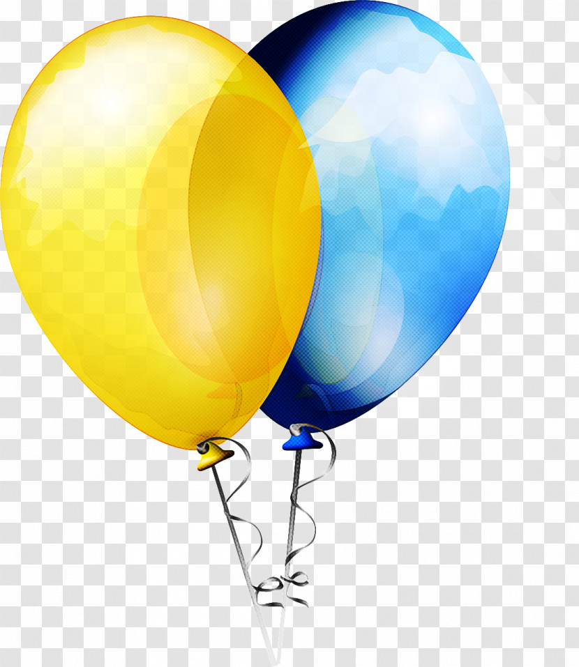 Balloon Party Supply Yellow Transparent PNG