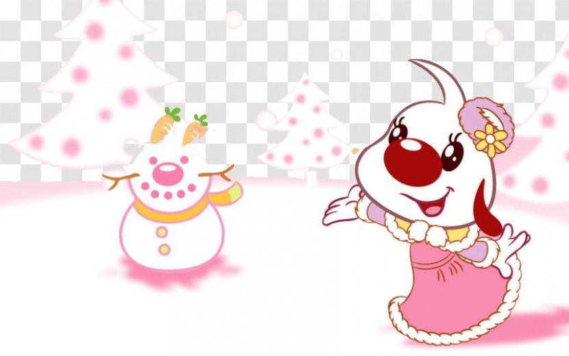 Cartoon Christmas Snowman Wallpaper - Art - Clip Buckle Free Transparent PNG