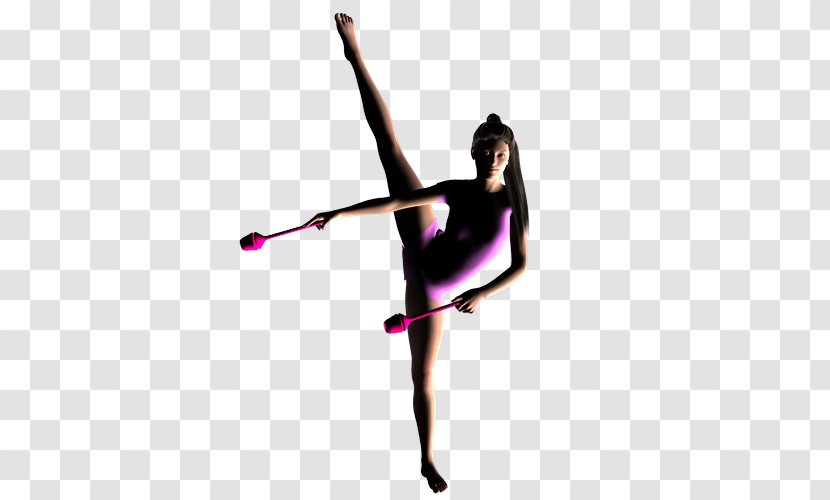 Rhythmic Gymnastics Bodysuits & Unitards Ribbon Dance - Clavette Transparent PNG