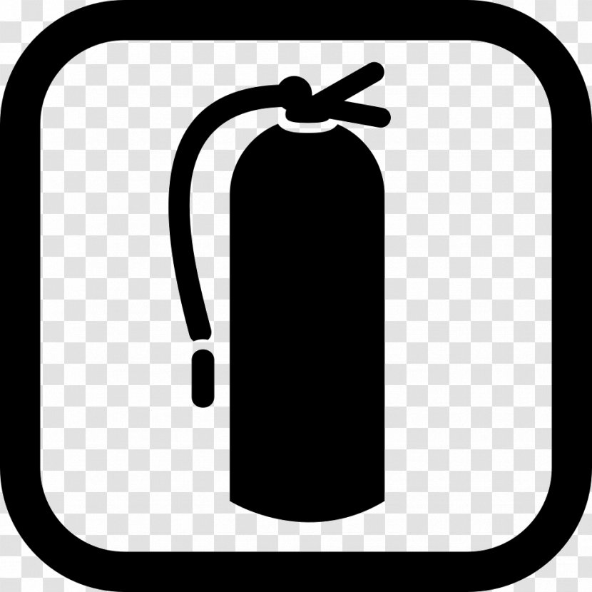 Fire Extinguishers Safety - Black And White Transparent PNG