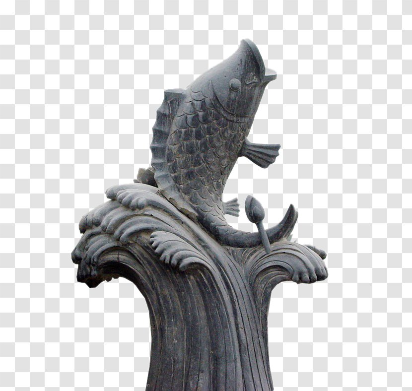 Quyang County Sculpture Stone Carving Statue - Artifact - Ancient Fish Big Splash Transparent PNG