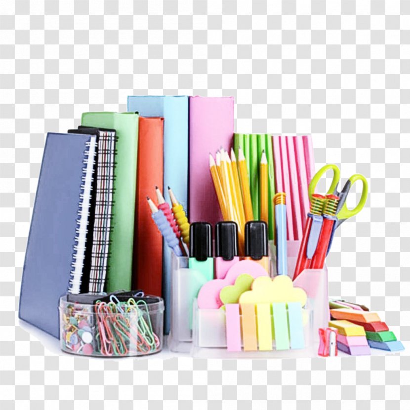 Pink Writing Implement Pencil Case Paper Product - Plastic Transparent PNG