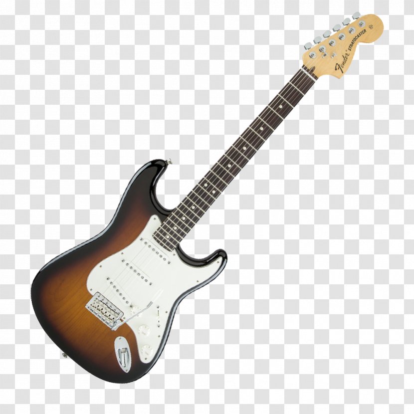 Fender Stratocaster Standard Squier Bullet Guitar - Bass - Gibson Les Paul Custom Transparent PNG