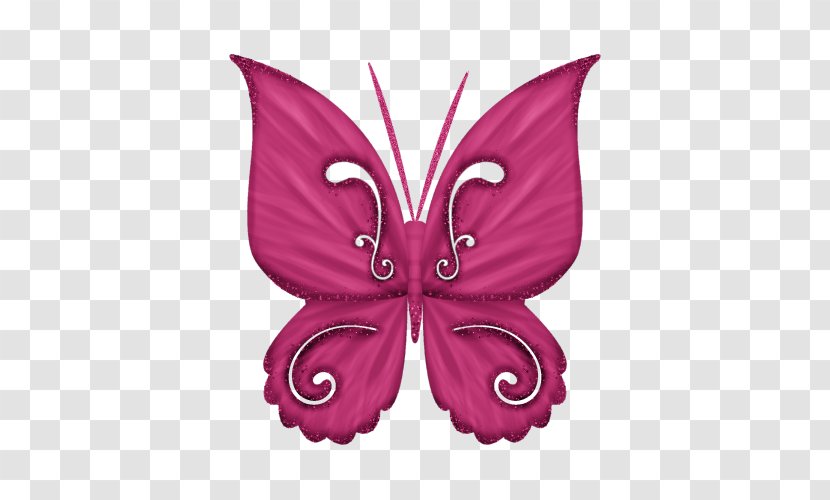 Butterfly Computer File - Purple - Handmade Transparent PNG