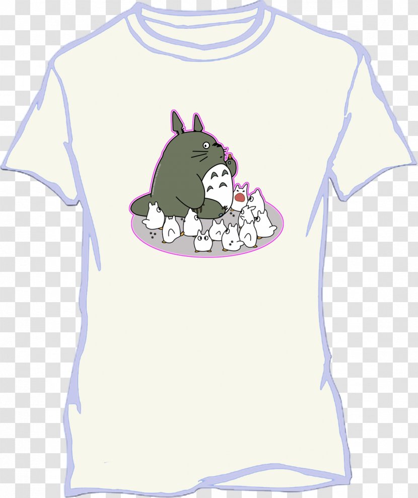 T-shirt Drawing Painting - Silhouette - Totoro Transparent PNG