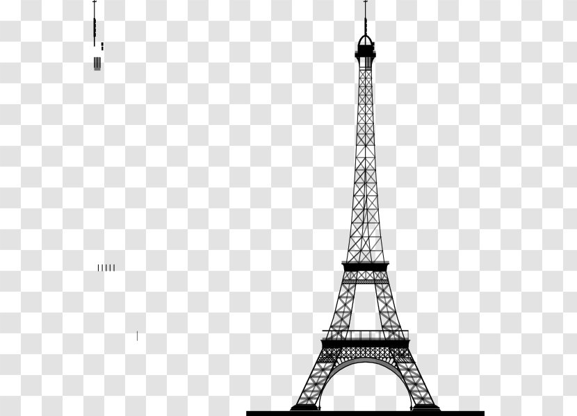 Eiffel Tower Drawing Clip Art - France - Vector Transparent PNG