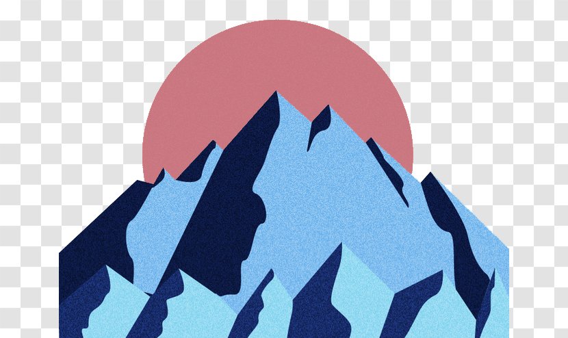 Cartoon Sunrise Snow - Mountain Transparent PNG