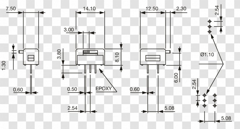 Diode Drawing Line - Circuit Component - Design Transparent PNG
