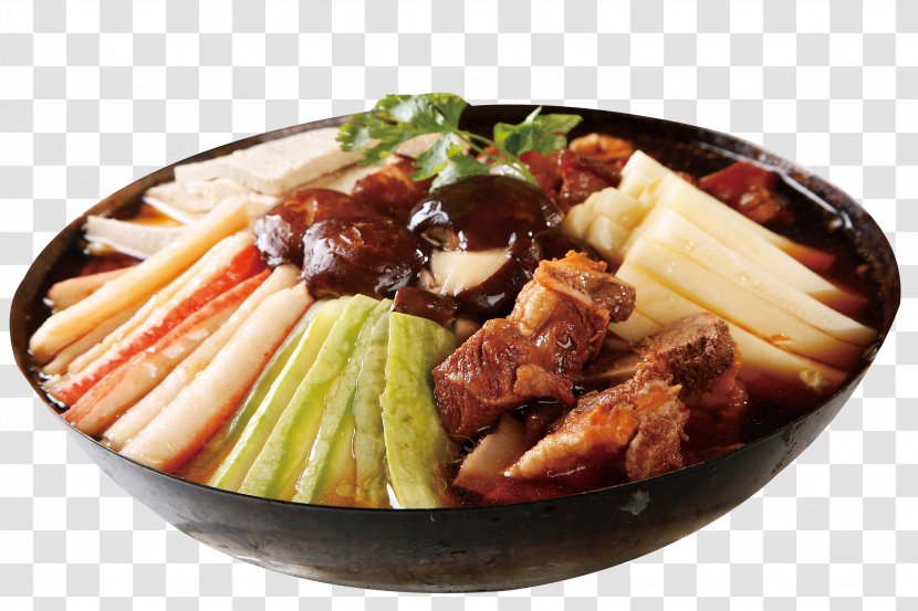 Twice Cooked Pork Japanese Cuisine Korean Vegetarian Stock Pot - Food - Iron Squid Transparent PNG