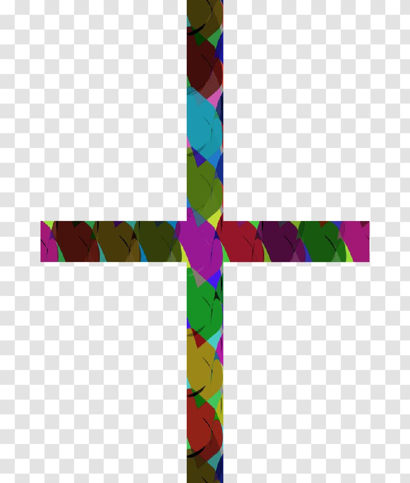 Line Angle Teal - Cross Transparent PNG