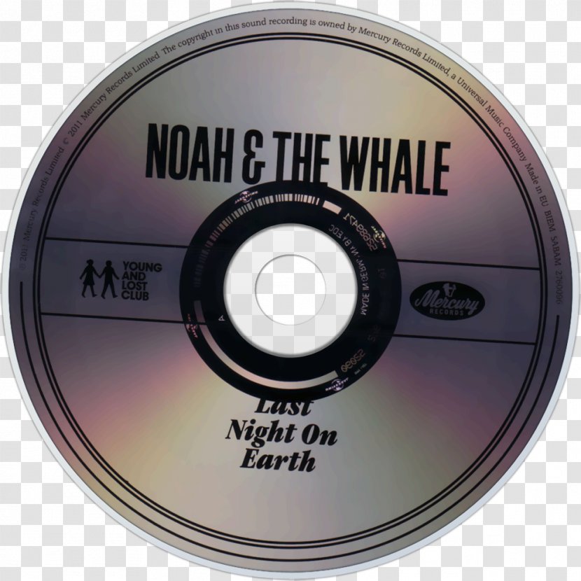 Compact Disc Last Night On Earth Noah And The Whale Computer Hardware Anderson Merchandisers - Peaceful World Lays Me Down Transparent PNG