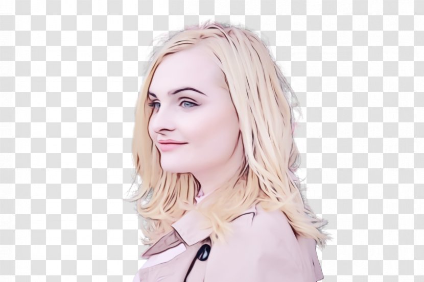 Blond Hair Coloring Eyebrow Portrait - Layered - Skin Transparent PNG