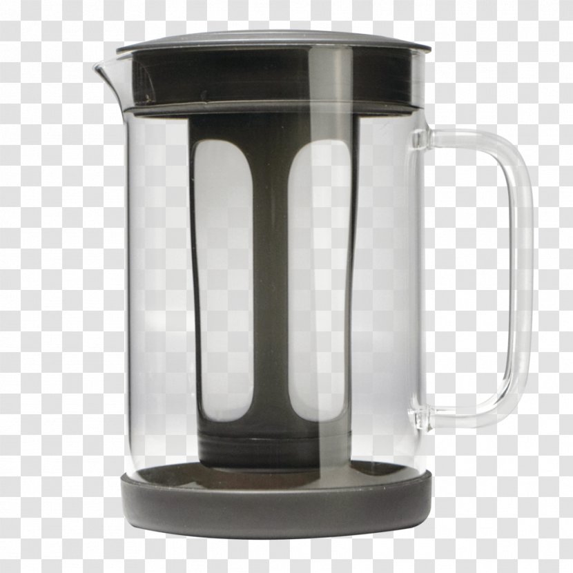 Jug Cold Brew Iced Coffee Cafe - Small Appliance - Pot Transparent PNG