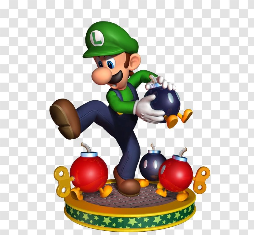 Mario Party 5 Luigi 4 Bros. - Toy Transparent PNG