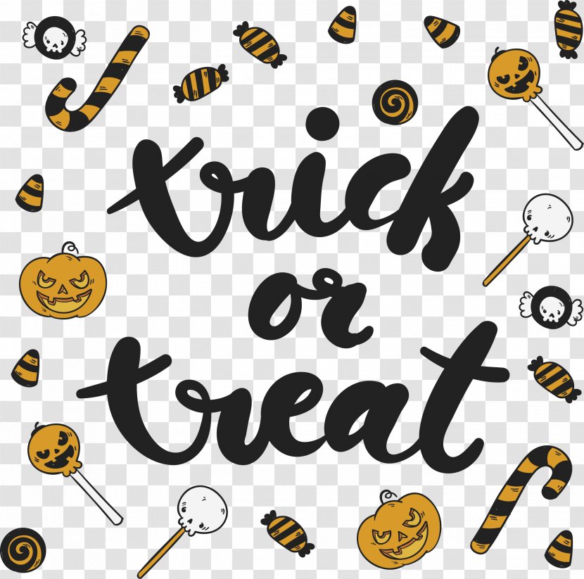 Trick-or-treating Euclidean Vector Halloween Candy Sugar - Brand - Don't Bother Making Posters With Transparent PNG