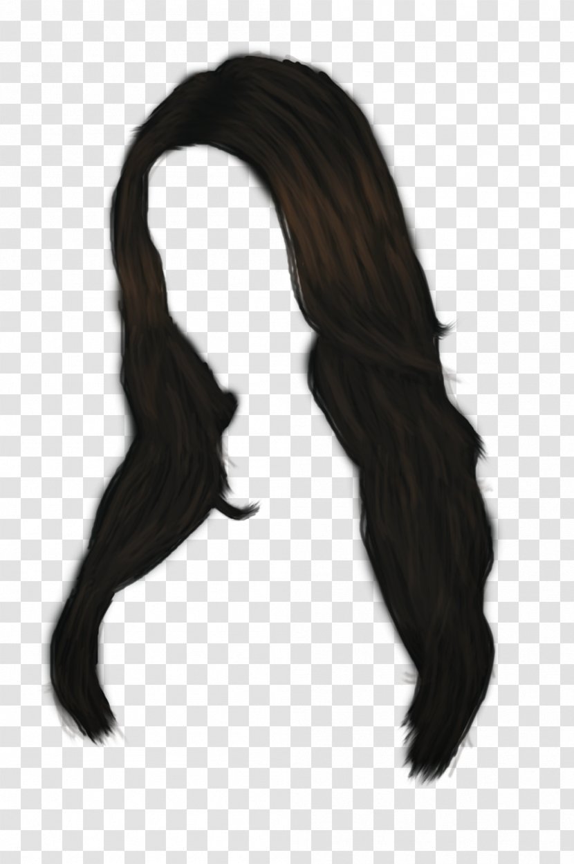 Black Hair Long Clip Art - Hairs Transparent PNG