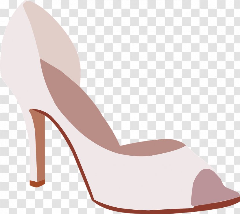 Shoe Heel Sandal - Heart - White High Heels Transparent PNG