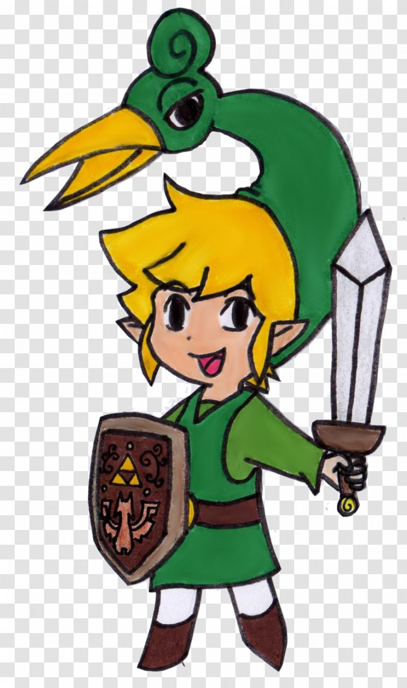 The Legend Of Zelda: Minish Cap Link Drawing Video Game Character - Cartoon - Zelda Transparent PNG