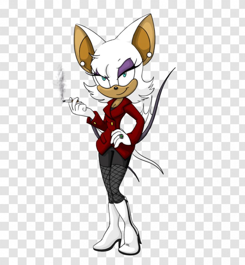 Rouge The Bat Sonic Heroes Chronicles: Dark Brotherhood And Black Knight Hedgehog - Watercolor Transparent PNG