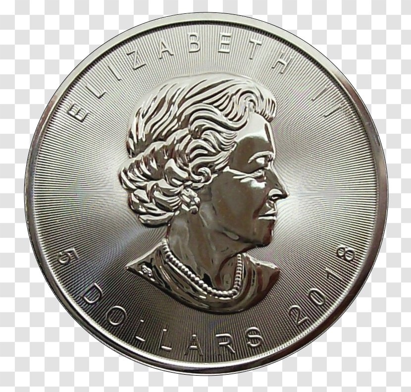 Coin Bronze Medal Silver - Nickel - Fresh Leaves Transparent PNG