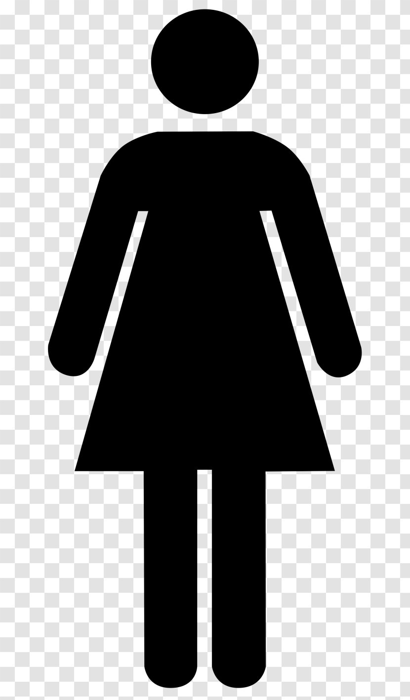 Public Toilet Gender Symbol Bathroom Female - Sign - Student Transparent PNG