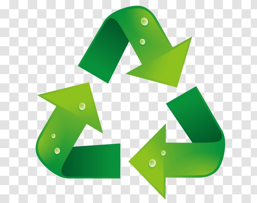 Paper Recycling Symbol - Green - Circle Transparent PNG