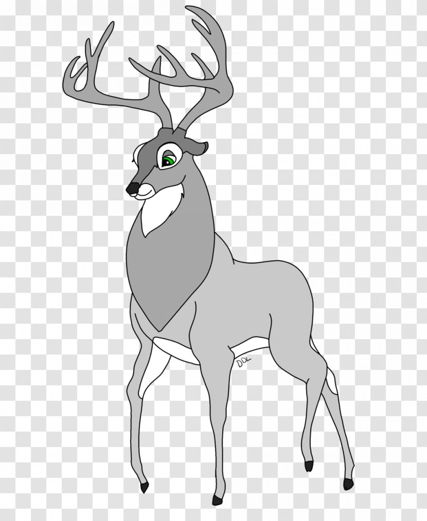 Reindeer Line Art Ronno Elk - Bambi - Deer Transparent PNG